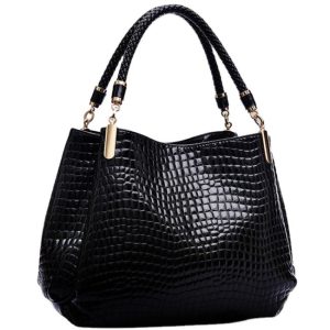 Classic Crocodile Stone Pattern Women's Handbag