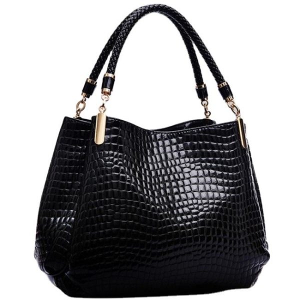 Classic Crocodile Stone Pattern Women's Handbag