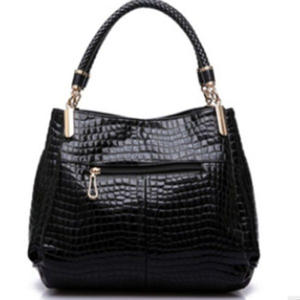 Classic Crocodile Stone Pattern Women's Handbag - Image 4