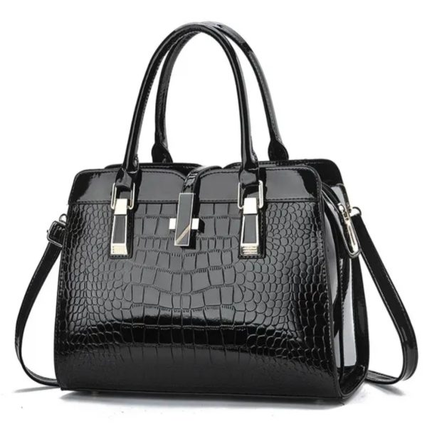 Bright Crocodile Pattern Leather women's handbag